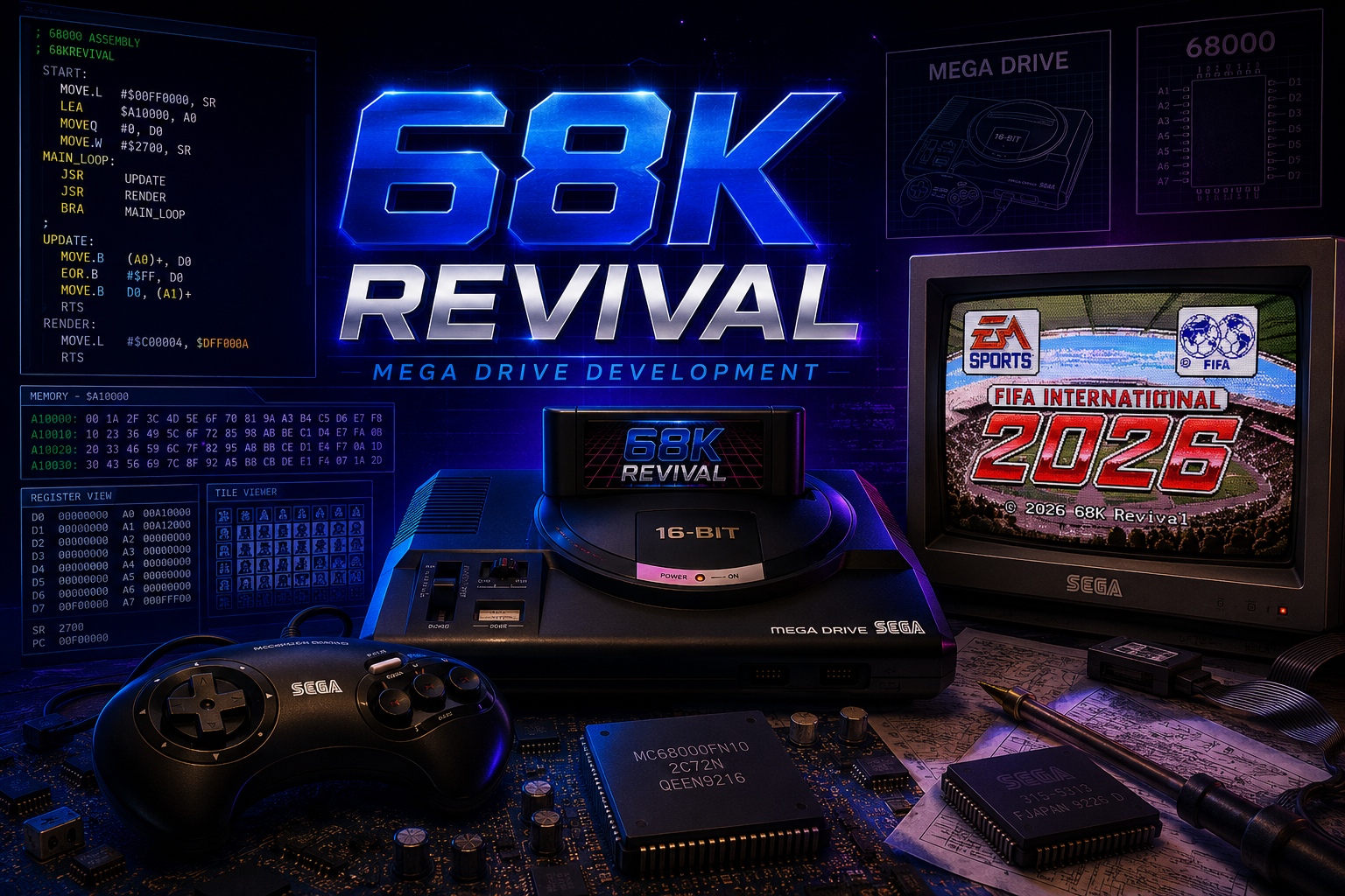 68KRevival Mega Drive development workspace